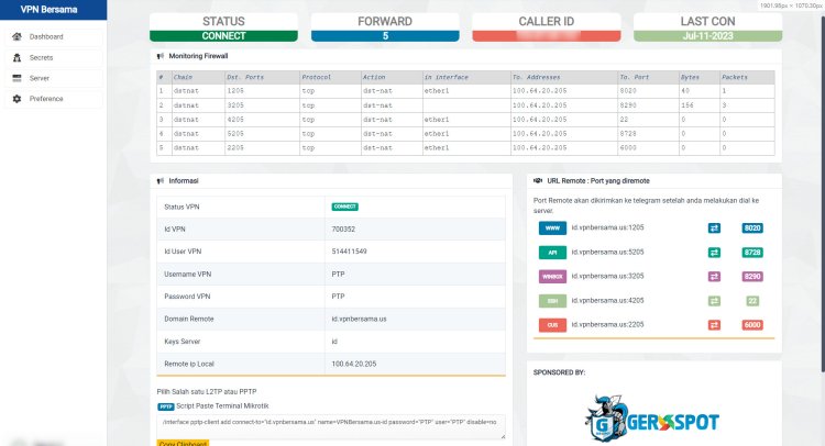 Free VPN Remote  Mikrotik  VPNBERSAMA banyak pilihan server 2024 - Vpn remote mikrotik gratis